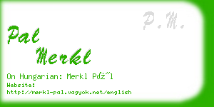 pal merkl business card